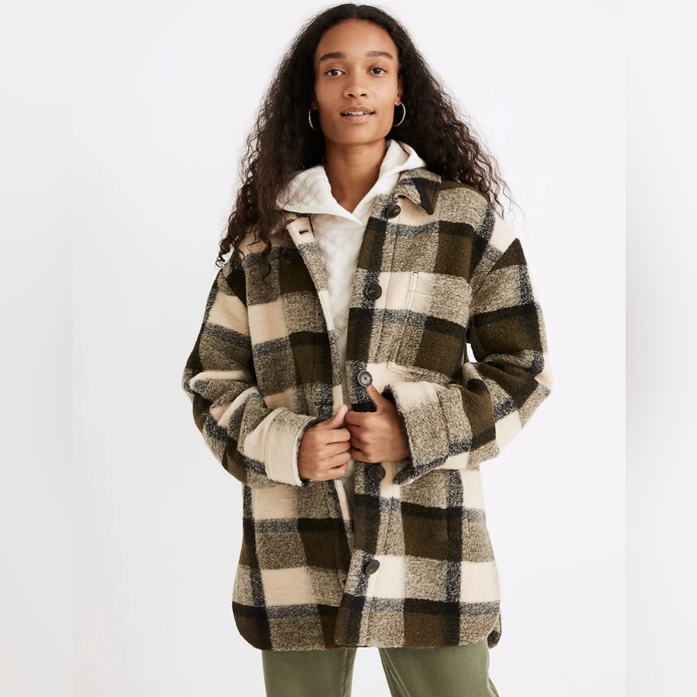Belrose Shirt-Jacket in Maran Plaid XL